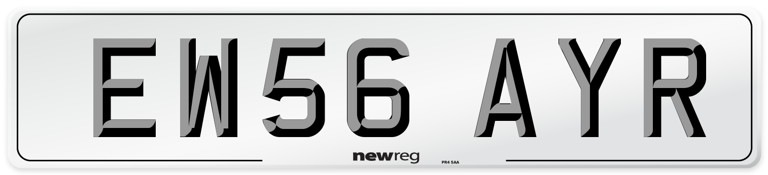 EW56 AYR Number Plate from New Reg